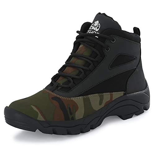 Image of Leo's Fitness Shoes Men's Jungle Hiking Outdoor Boots For Trekking Backpacking Mountaineering & Other Activities