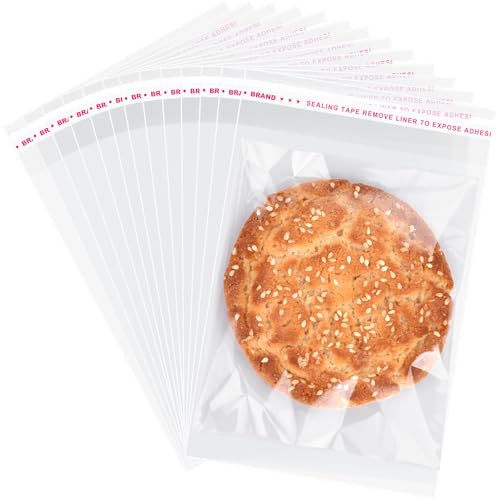 ZGORENDZ 320 Pcs Clear Cellophane Bags 4x6 Inches Self Sealing Packaging Bags Clear Resealable Cellophane Bag for Packaging Cookies Gifts Candy
