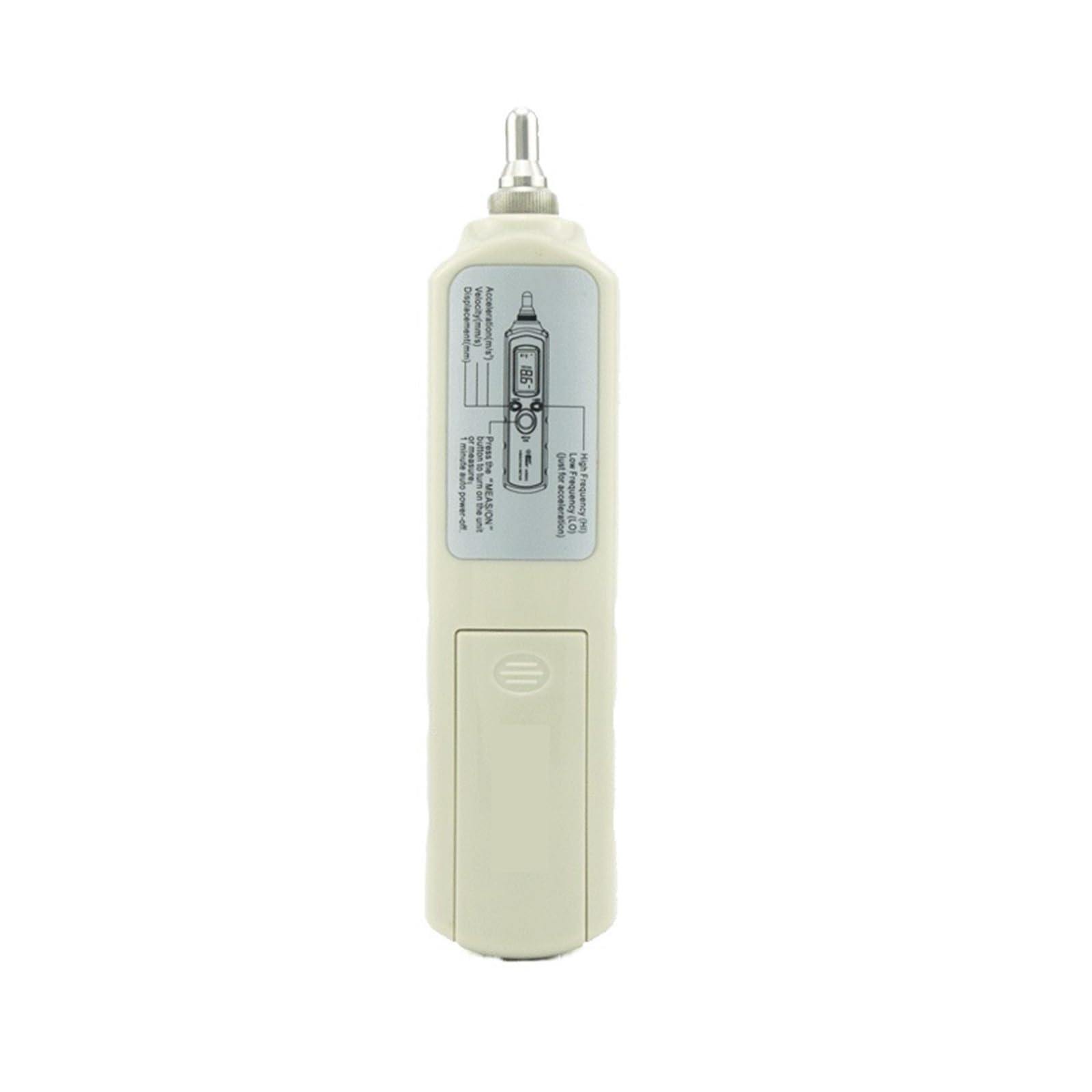 Medidor de vibración digital, Analizador de vibraciones con batería y salida de CA y vibrómetro digital portátil AR63C Medición de aceleración y velocidad