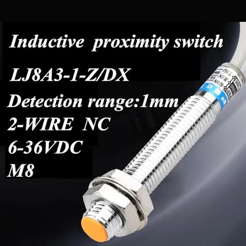 Sensor metálico M8 con interruptor de proximidad inductivo de tres cables 3