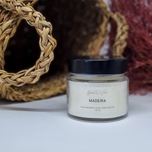 Vela aromática perfumada Madeira 140 g Bendita Vela