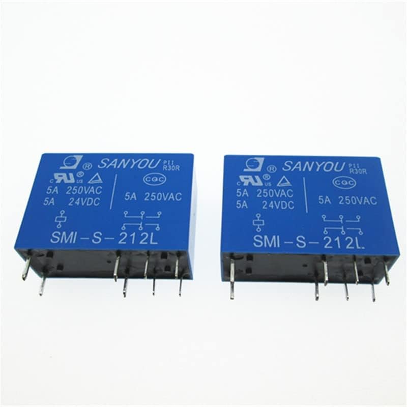 12V Relay SMI-S-212L 12VDC SMI-S-212L-12VDC SMIS212L DC12V 5A 250VAC DIP8(5PCS)