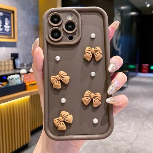 Coque pour iPhone silicone souple anti-choc et anti-glisse couleur café chic