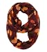 GERINLY Animal Circle Scarves: Cute Moose Print Infinity Loop Scarf