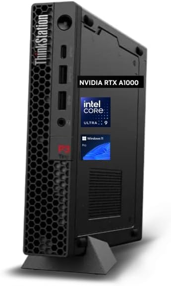Lenovo ThinkStation P3 Gen 2 Workstation: Intel Core Ultra 9 285 vPro, 32 GB DDR5 RAM, 1TB NVMe SSD, WiFi 7, Win 11 Pro, Tiny Computer AI Business PC Tower