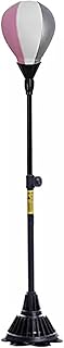 GTPBAO Punching Ball Saco de Boxeo Sacos De Boxeo De Velocidad Ajustables En Altura, Pelota De Boxeo Deportiva De Cuero para Gimnasio En Casa O En La Oficina, Color Rosa, Blanco Y Plateado