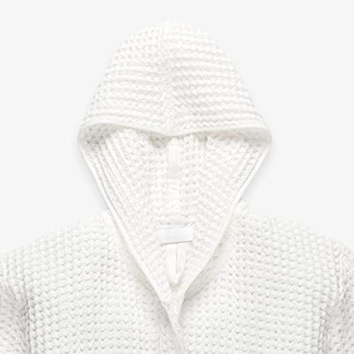 ONSEN Supima Waffle Bath Robe – Luxury Cotton Robe for Women & Men, Lightweight Spa Robe, Quick Dry, Soft & Absorbent3