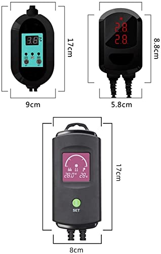 Chauffage aquarium eau douce et mer 800W éclairage LED - 3