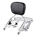 VEVOR Motorcycle Backrest Sissy Bar with Luggage Rack, Compatible with Harley-Davidson Touring Models, Street Glide Road Glide Road King, Detachable Passenger Backrest, for Motorcycles