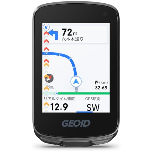 GEOID CC700 2.8�C���` �J���[�X�N���[�� ���C�����X���]��/�T�C�N���R���s���[�^ - ���[�g�Đݒ�@�\�t�����[�g�i�r�Q�[�V����, WiFi��������, ANT+/Bluetooth, ����5�bGPS����, �����̂Ȃ������g���[�j���O