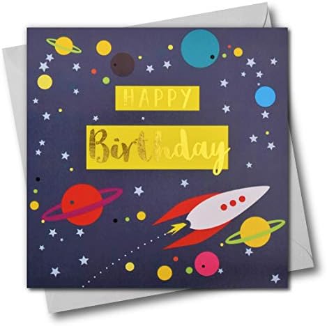 Biglietto Di Auguri Per 8° Compleanno Per Ragazzo, Astronauta Spaziale - Foto 7