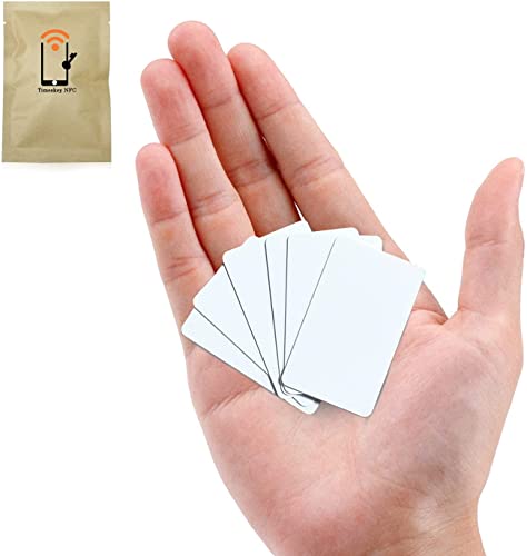 50Pack NFC Tags NTAG215 NFC Card Small Size Blank Card (2 x 1.2 in) Work Perfectly with TagMo Amiibo and All NFC-Enabled Cell Phones & Devices-Timeskey NFC