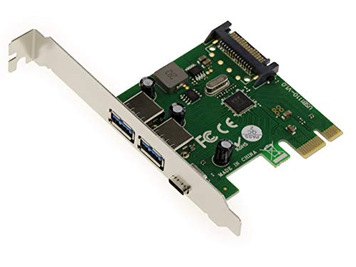 Tarjeta PCIe A USB 3.0 Con 4 Puertos (2 Externos + 2 Internos) - Chipset VIA VL805, Para PC Sobremesa