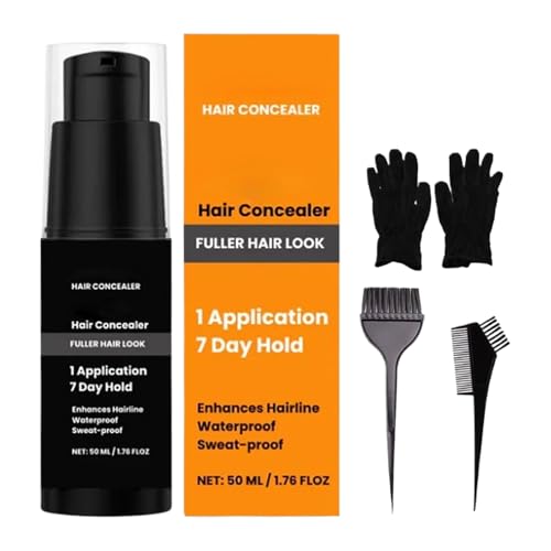 Tapa Raíces - Crema de Cobertura para Canas a Prueba de Sudor 50 ml | Maquillaje Cobertura Línea Capilar Uso Diario Fiesta Deporte Trabajo Viaje Hombre Mujer Cita