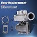 KUIPERAUTO GT3582 GT35 TurboCharger with Gaskets T3 Flange 0.63 Turbine A/R 600HP Universal Turbo Charger Replacement Boost for 2.5L-6.0L Engines