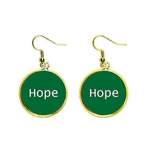 Pendientes de cita inspiradora dorados para realzar tu look de oficina diario