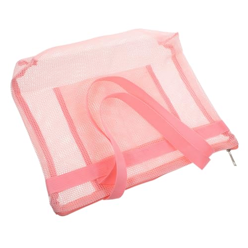 Toyvian Mesh Beach Bag for Women Large Portable Swim Tote with Zipper and Handle Waterproof Wet/Dry Separation for Pool Travel and Beach Essentials