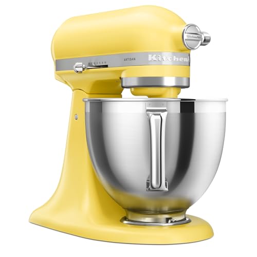 KitchenAid 5KSM195PSEBT Küchenmaschine 4,7 l Butter – ARTISAN, mit kippbarem Motorkopf, 2 Edelstahlschüsseln, Gehäuse aus Spritzgussmetall KitchenAid 5KSM195PSEBT Küchenmaschine 4,7 l Butter – ARTISAN, mit kippbarem Motorkopf, 2 Edelstahlschüsseln, Gehäuse aus Spritzgussmetall