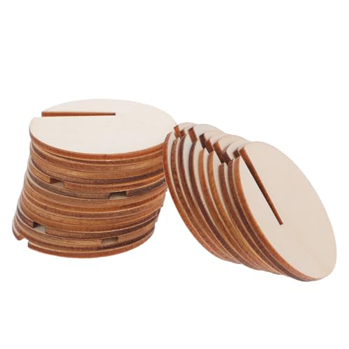 Etiquetas de madera pulida con diseño elegante para copas