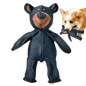 Juguete irrompible para perros con forma de oso | Juguete Indestructible para Perros con Oso,Juguete para Perros de Felpa irrompible,Juguetes Blandos Resistentes y Resistentes,Juguetes Interactivos