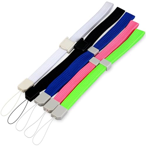 OSTENT 5 x Courroie de poignet pour Nintendo Wii Remote Controller DSi/DS Lite/3DS/PSP/DV Console