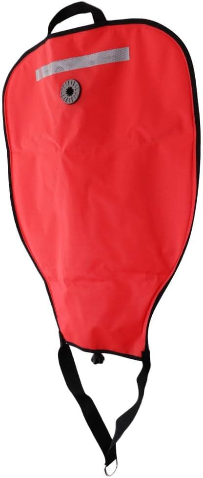 50lbs Capacity Open Bottom Diving Gear with Release Valve, Red