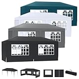 LZQ Pavillon Faltpavillon 3x6m, Pop-Up Gartenpavillon Partyzelt Faltzelt...