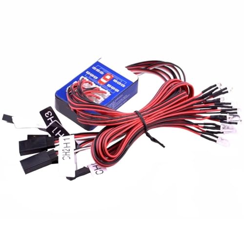 Kit éclairage LED RC 1/10 simulation frein et direction pour voiture de modélisme