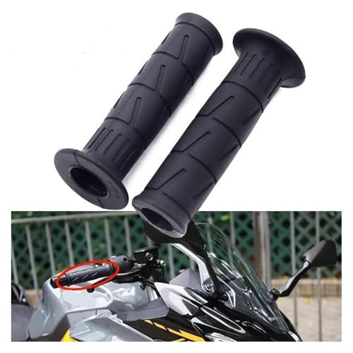 Manillar universal de 22mm para Kawasaki Ninja 400 y motos con puños de goma 5