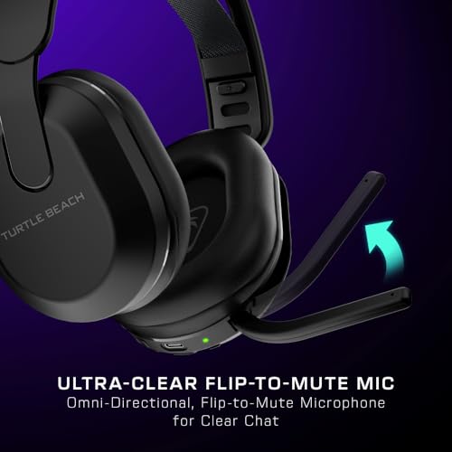 Image of Turtle Beach Stealth 500 Wireless Multiplatform Gaming Headset Renewed PS5 | PlayStation, PS4, PC, Bluetooth, 40mm Drivers, Rechargeable 40-Hr Battery, Flip-to-Mute Mic, Memory Foam, Lightweight, Black