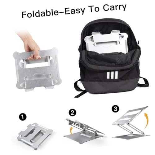 Soporte ajustable de aluminio para notebook KOMBIUDA miniatura 7
