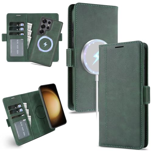 �y2in1 ���̓}�O�l�b�g Magsafe�Ή��z Galaxy S26 Ultra �p �P�[�X �J�[�h���[ 3�� �蒠�^ �M�����N�V�[ S26�E���g�� �J�o�[ �ϏՌ� �y�� TPU (�O���[��)