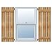 Ekena Millwork RBS06S29X052RWR TimberCraft Five 5 3/8" Boards Spaced Board-n-Batten, Rustic Wood Shutters (Per Pair), 28 7/8"W x 52"H, Rough Sawn Western Red Cedar