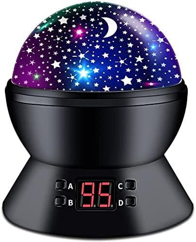 Star Projector Night Light for Kids Bedroom Ceiling Baby Starry Sky Night Lamp with Timer and Rotating Birthday Gifts for Boys Girls Toddlers