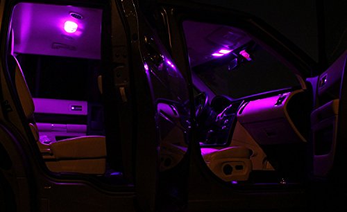 Ledpartsnow Interior Led Lights Replacement For Bmw 6 Series E63 E64 2003-2010 Fuchsia Purple Accessories Package Kit (11 Pieces) #TOP5