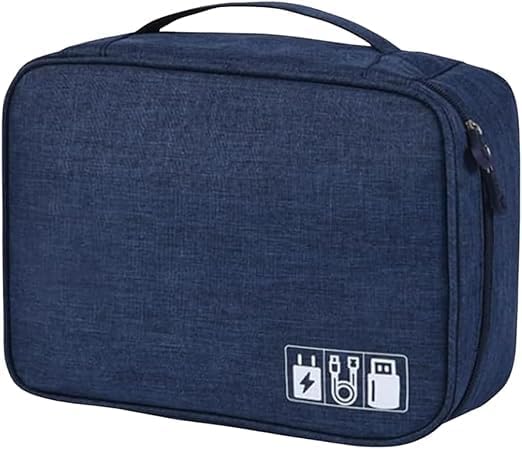 Organizador de acessórios eletrônicos, bolsa organizadora de cabos, estojo de vi...