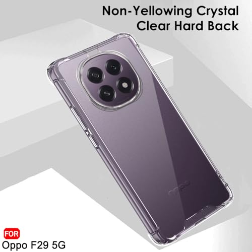Image of TheGiftKart Crystal Clear Back Cover Case for Oppo F29 5G | 360 Degree Protection | Shock Proof Design | Transparent Back Cover Case for Oppo F29 5G (PC & TPU, Transparent Bumper)