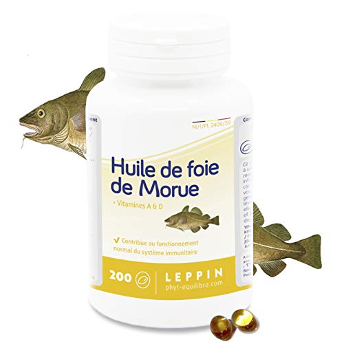 Leppin Olio Di Fegato Di Merluzzo 200 Capsule Unte Omega 3 Vitamnies A E D Certificato Senza Metalli Pesanti Integratori Alimentari Naturali