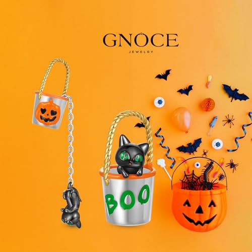 Image of GNOCE Halloween Charm Bracelet Fit Pandora Beads for Women Gift