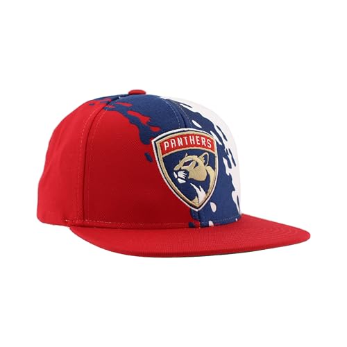 Image of ZHATS NHL Unisex-Adult NHL Officially Licensed Adjustable Snapback Hat Flat Bill Z11 Retro Paintbrush