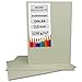 Produktbild 20 Stück Buchbinderpappe DIN A4 - Stärke 2,0 mm (0,20 cm) - Grammatur: 1230 g/m² - Format: 29,7 x 21 cm - Farbe: Grau-Braun