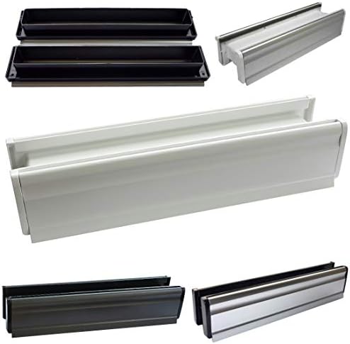 Aluminium Briefeinwurf 245x78mm - Weiße Briefklappe Für Außenbereich Made In Germany