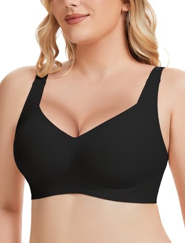 Gailife Womens Seamless Wireless Supportive Lift Bra Push Up Comfort Plus Size Bra No Underwire Full...