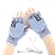 Kbinter Women's & Men's USB Heated Gloves Knitting Hands Full & Half Heated Fingerless Heating Warmer with Button Washable Design, Mitten Winter Hands Warm Laptop Gloves [2 Pack] (Mint+Blue)