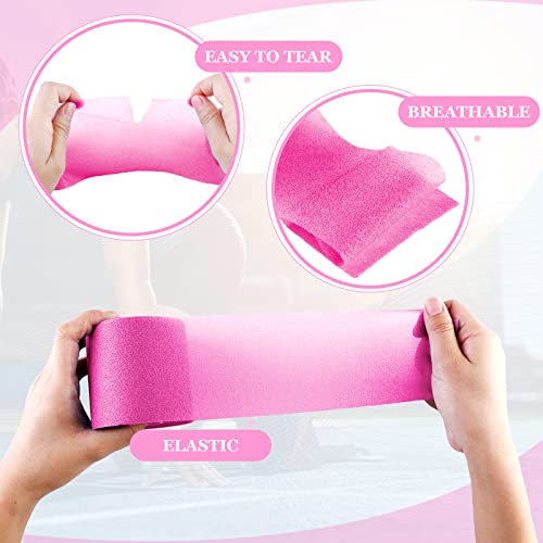 30 Yards Pre-Wrap Athletic Tape Foam Underwrap Tape Sports Foam Underwrap Bandage Athletic Foam Tape For Wrists Elbows Knees Ankles Hair, 2.76 Inches (Pink) #TOP2