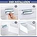 Briwooody 6 Pack Slatwall Bins with Hooks Set, Slatwall Organizer Containers Wall Mounted Storage Bins for Organizing Accessories Tools Storage Office Workshop Garage Workbench (White)