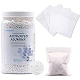 Wisesorb 2 LBS Activated Alumina, Alumina Desiccant, Reusable Desiccant Dehumidifier with 20pcs Resealable Nonwoven Zip Bags