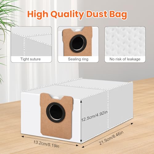 Image of 18 Pack C20 Dust Bags for eufy Omni C20 C10 Robot Vacuum Cleaner | 3.2L Large Capacity Vacuum Bags, Disposable Replacement Dust Bags