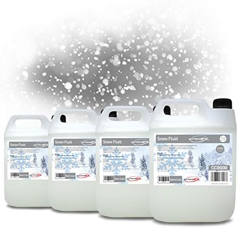 Snow Fluid - Snow Machine Fluid (4x5 Litres) 20 Litres of Professional Grade snow solution works with most snow machines.
