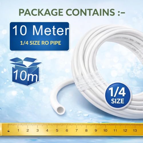 Image of Ionix Combo of 10 Meter Ro Pipe for Water Purifiers (White)
